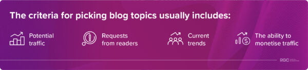 Criteria For Picking Blog Topics